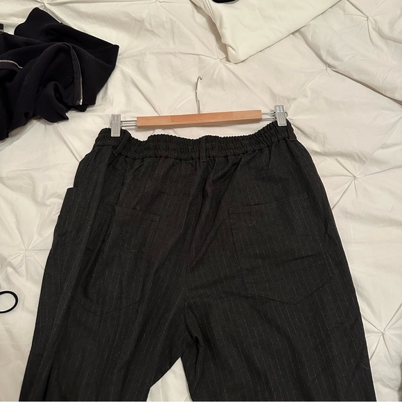 Grey Drawstring Trousers - Picture 3 of 4